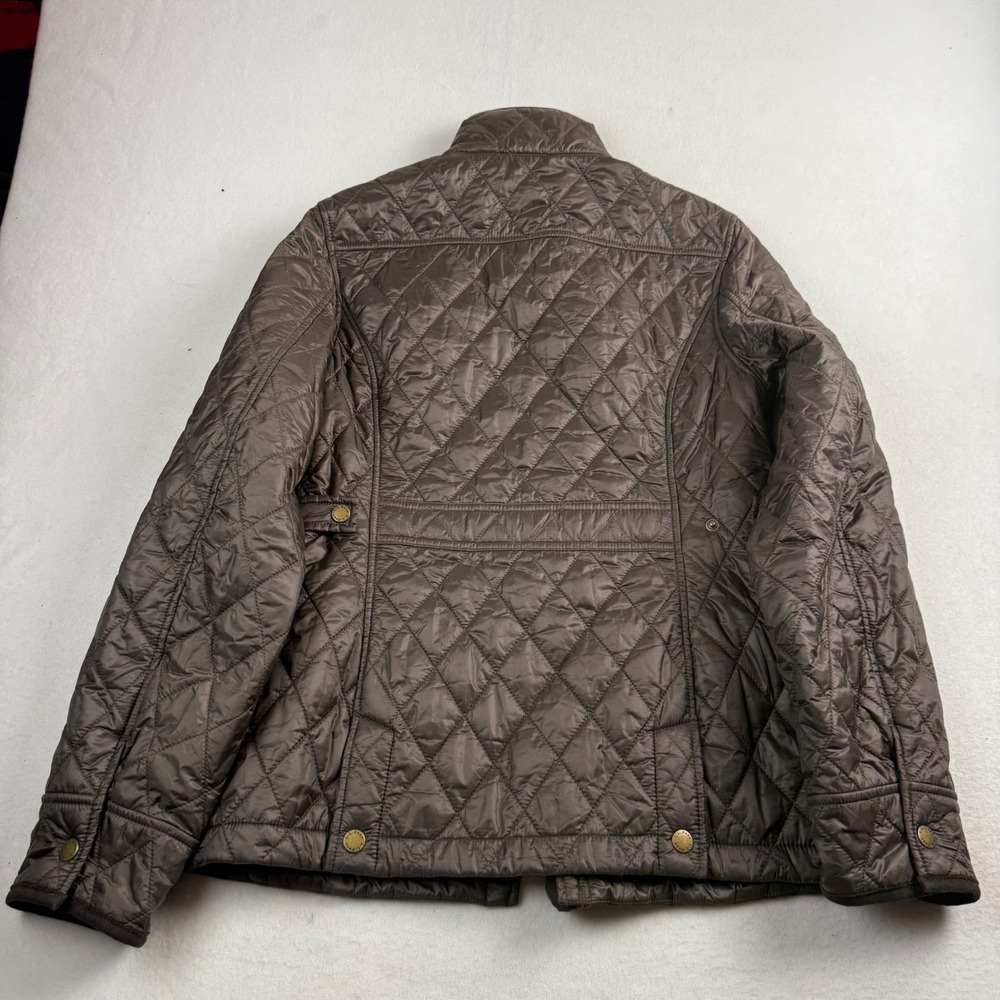 LL Bean Womens XS Quilted Field Jacket Brown Thinsulate Fleece Lined 0HMS6 - Picture 2 of 7